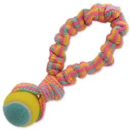 Přetahovadlo DOG FANTASY barevné + tenisák vzor 1 - 28 cm