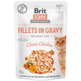 Kapsička BRIT Care Cat Fillets in Gravy Choice Chicken