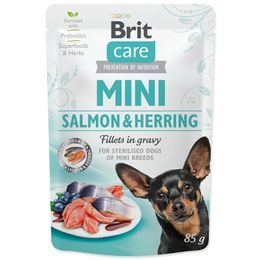Kapsička BRIT Care Mini Salmon & Herring sterilised fillets in gravy