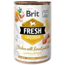 Konzerva BRIT Fresh Chicken with Sweet Potato 400g