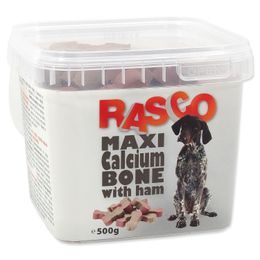 Pochoutka RASCO Dog kosti kalciové se šunkou