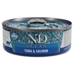 KRMIVO N&D CAT OCEAN TUNA AND SALMON 70 GR