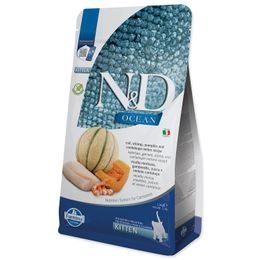KRMIVO N&D OCEAN CAT COD, SHRIMP, PUMPKIN & CANTALOUPE MELON KITTEN 1,5 KG