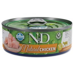 KONZERVA N&D CAT NATURAL CHICKEN 70 GR