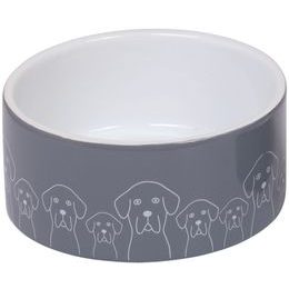 Nobby keramická miska DOGS šedo-bílá 18,0 x 7,0 cm / 1,10 l