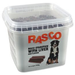 Pochoutka RASCO Dog hvězdy šunkové s játry