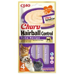 Pochoutka Churu Hairball tuňák 4x14g