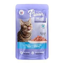 Plaisir cat 100g pstruh+krevety v omáčce