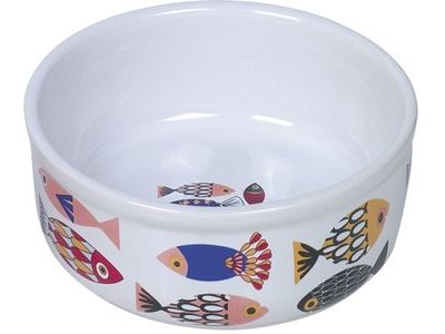 ZOO-PRODEJ | Nobby FISH keramická miska pro kočky bílá 0,25l | Nobby |  Keramické | Misky, fontány, zásobníky, Kočky | Široký sortiment
