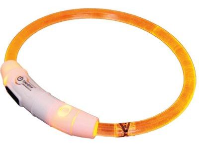 ZOO-PRODEJ | Nobby Starlight svítící obojek ABS plast oranžová 35cm | Nobby  | Svítící obojky | Svitící doplňky, Psi | Široký sortiment