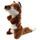 Hračka DOG FANTASY Skinneeez Plush pískací liška 45 cm