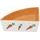 Nobby rohová keramická miska pro hlodavce oranžovo-bílá 12x12x5cm/0,25l