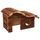 Domek SMALL ANIMALS kaskada dřevěný s kůrou 26,5 x 16 x 13,5 cm