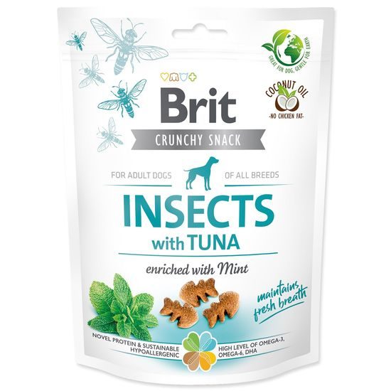Brit Care Dog Crunchy Cracker. Insects with Tuna enriched with Mint, 200 g