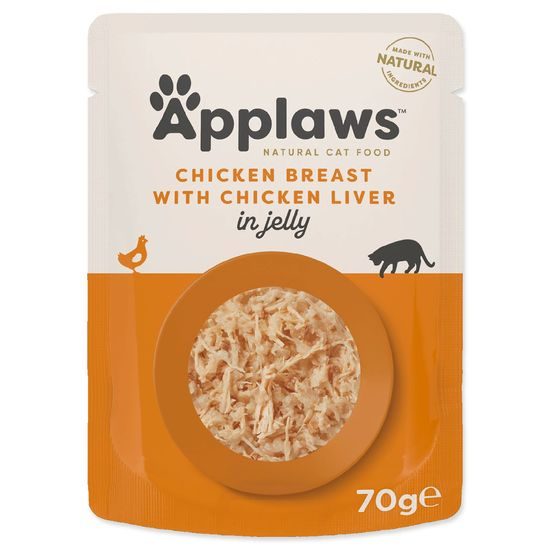 Kapsička APPLAWS Cat Pouch Chicken with Liver in Jelly