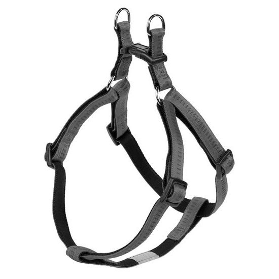 Nobby SOFT GRIP postroj nylon L-XL 60-86cm / 25mm tmavě šedá