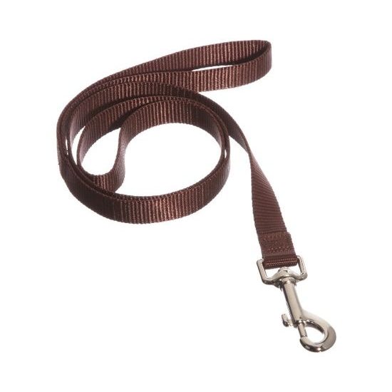 Nobby CLASSIC nylonové vodítko 120cm / 20mm hnědá