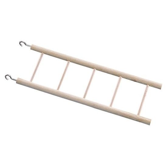 Nobby dřevěný závěsný žebřík pro velké papoušky 5 příček 45cm