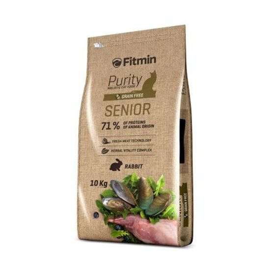 Fitmin Purity Senior kompletní krmivo pro kočky 10 kg