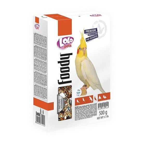 LOLO BASIC kompletní krmivo pro korely 500 g krabička