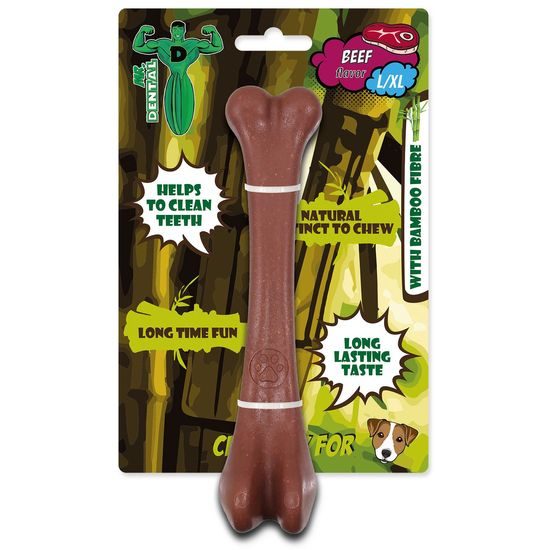 Hračka Mr.DENTAL žvýkací bambone kost hovězí L/XL