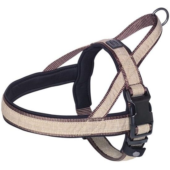 Nobby LINEN DELUXE norský postroj L hnědá