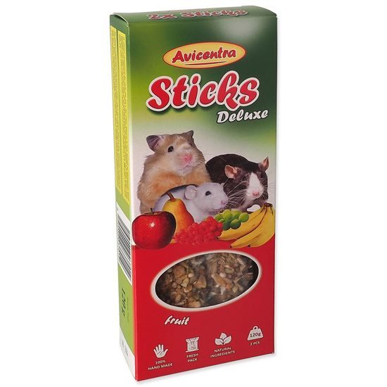 Tyčinky AVICENTRA ovocné pro malé hlodavce