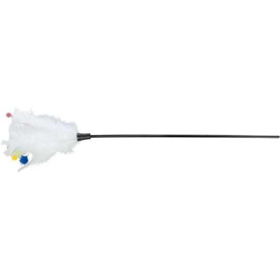 Škádlítko s peřím a provázky - 41cm