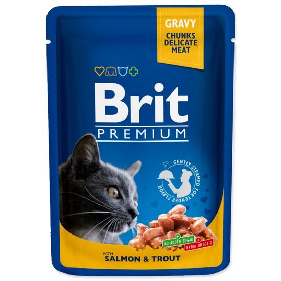 Kapsička BRIT Premium Cat Salmon & Trout