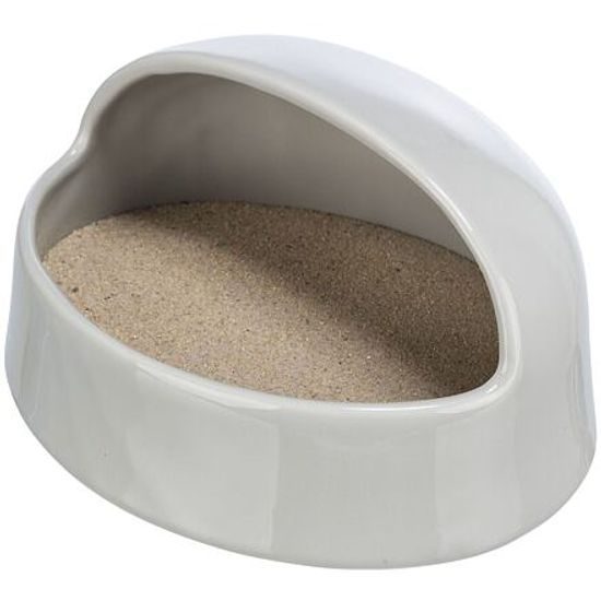 Písková lázeň pro osmáky/křečky, keramika, 20x10x16 cm, tyrkysová