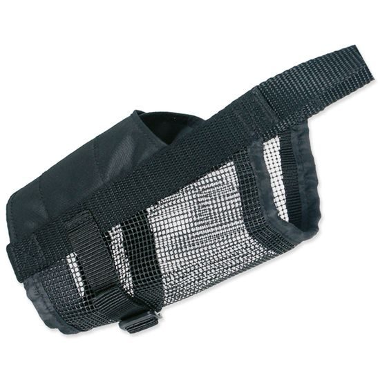 Fixátor tlamy TRIXIE se síťkou černý XL