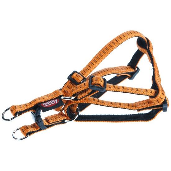 Nobby SOFT GRIP postroj nylon L-XL 60-86cm / 25mm oranžová