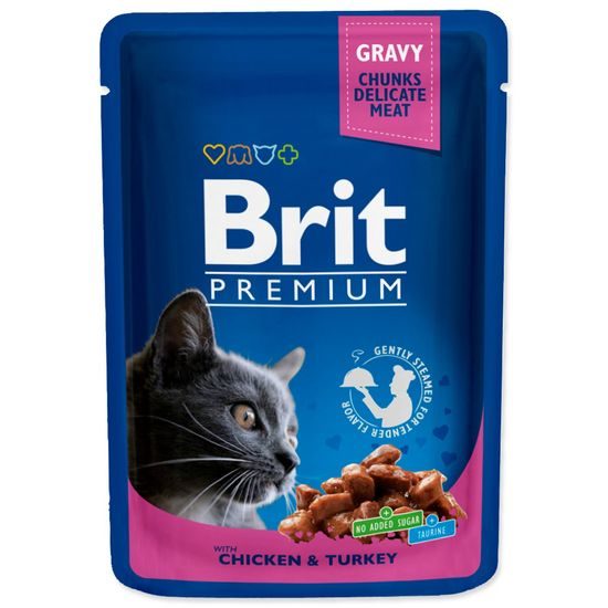 Kapsička BRIT Premium Cat Chicken & Turkey