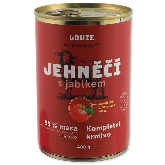 Konzerva LOUIE jehněčí s jablkem 400g