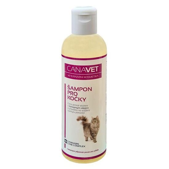 CANAVET šampon pro kočky s přísadou Canabis CC 250ml