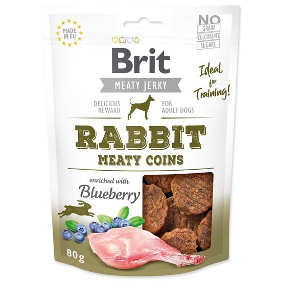 Snack BRIT Jerky Rabbit Meaty Coins