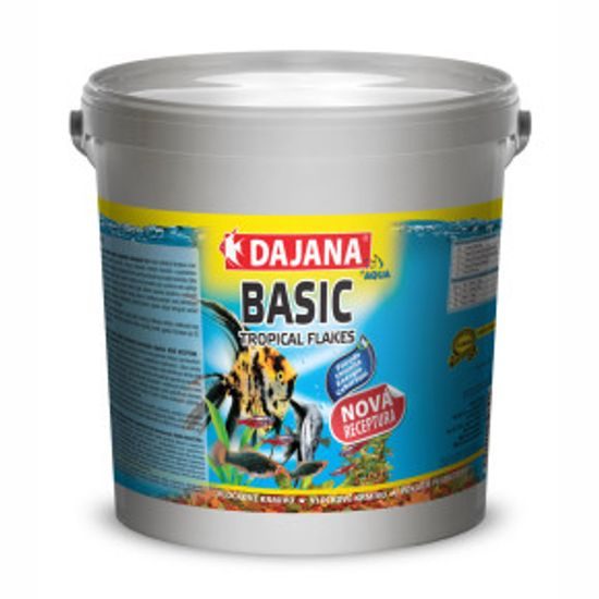 Dajana Basic Tropical Flakes, vločky, 4 kg – velké balení pro pěstírny