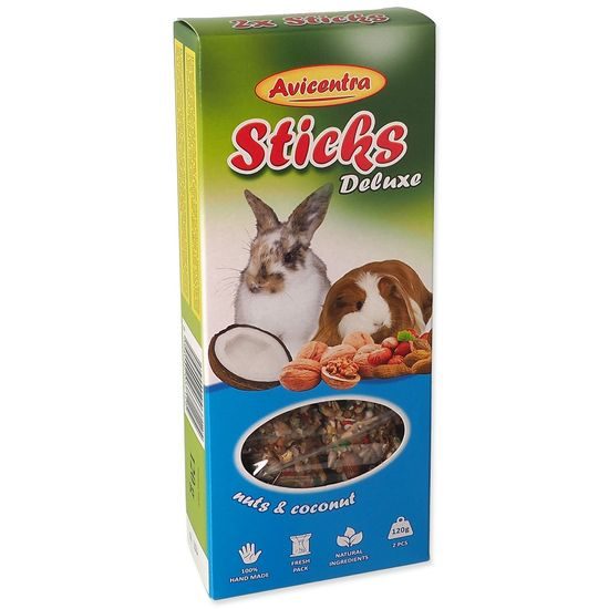 Tyčinky AVICENTRA ořechové pro velké hlodavce