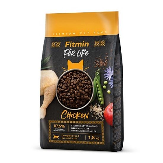 Fitmin For Life Adult Chicken kompletní krmivo pro kočky 1,8 kg