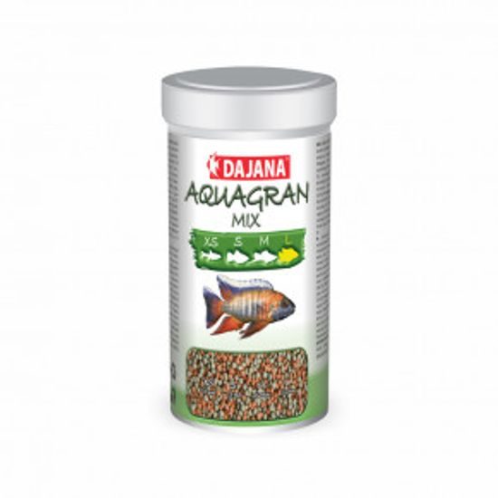 Dajana Aquagran Mix, granule – krmivo, velikost L, 100 ml