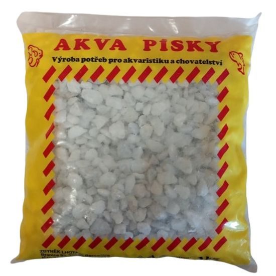 Akvarijní štěrk bílý hrubý