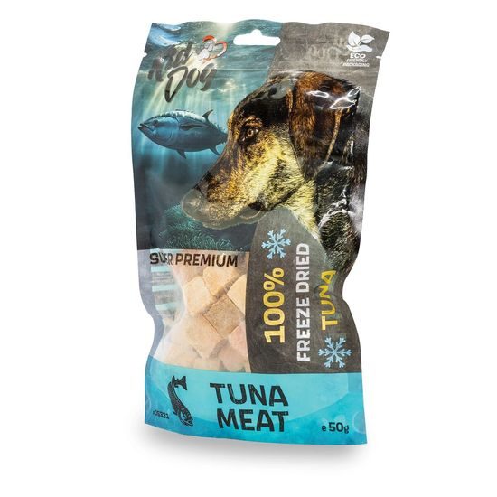 KIDDOG SUPER PREMIUM 100% tuňák - kusy čistého masa sušené mrazem 50 g