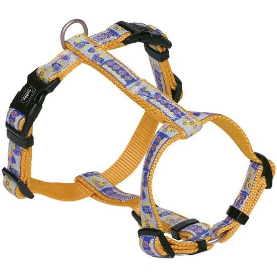 Nobby STYLE postroj pro psa oranžový nylon XS-S 30-40cm