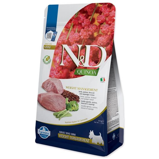 KRMIVO N&D QUINOA DOG WEIGHT MANAGEMENT ADULT MINI 800 GR