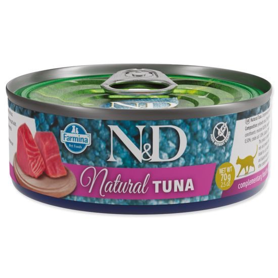 KONZERVA N&D CAT NATURAL TUNA 70 GR