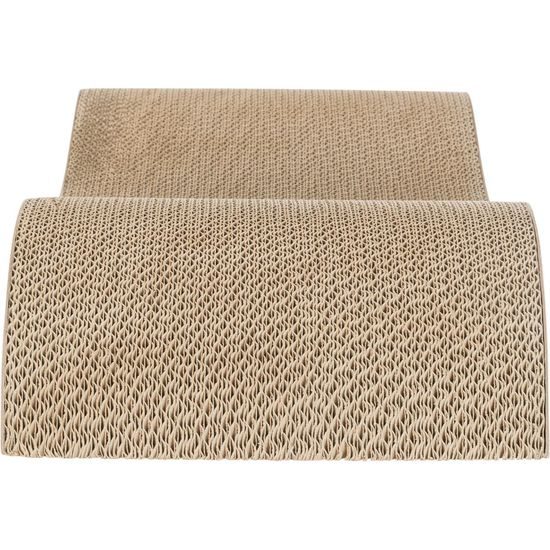 XXL škrabadlo dvojvlna, 64 × 14 × 37 cm, karton, šedá