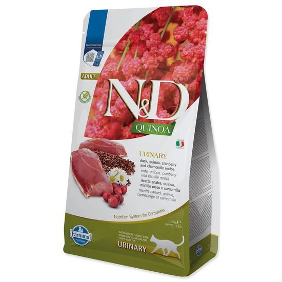 KRMIVO N&D CAT QUINOA URINARY DUCK 1,5 KG