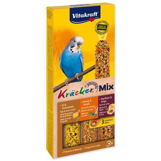 Kracker VITAKRAFT Sittich Honey + Egg + Fruit