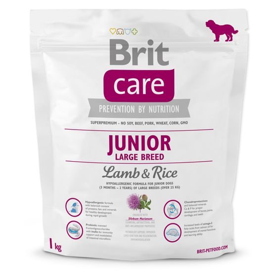 BRIT Care Junior Large Breed Lamb & Rice 1 kg