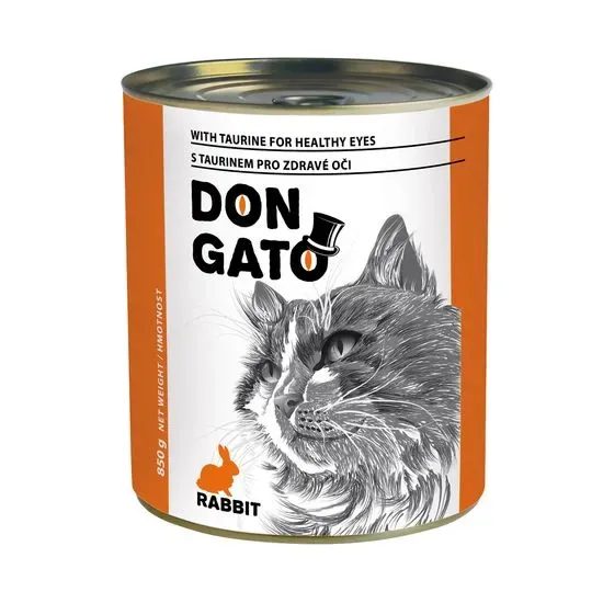 Don Gato konzerva pro kočky králičí 850 g